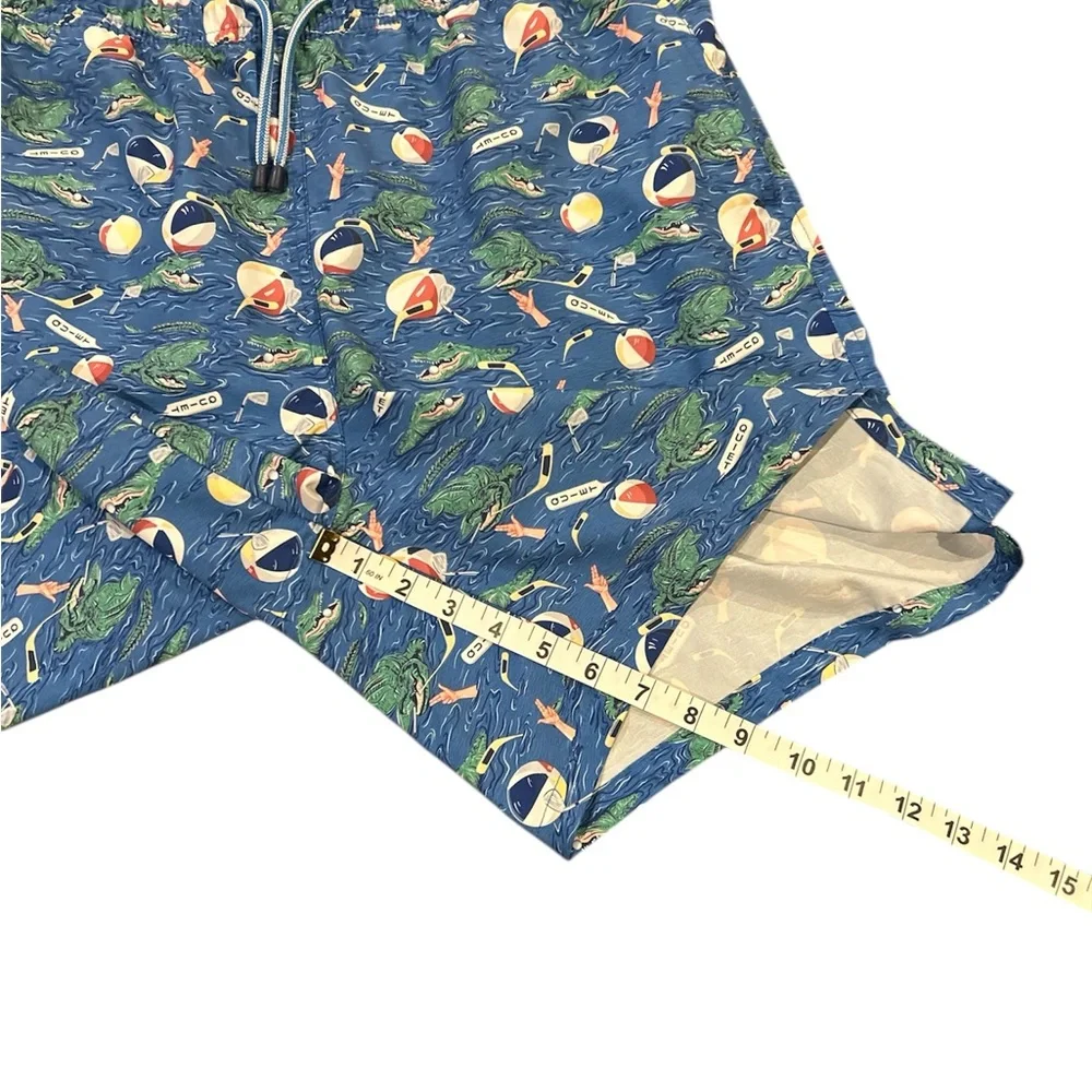 Peter Millar Men’s Size Large Crown Golf Gator Gimmie Swim‎ Trunks EUC
